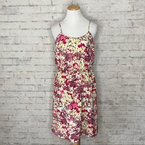 Banana Republic Floral Pink and Yellow Dress